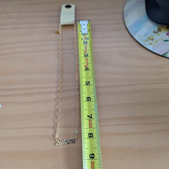 Anthropologie Gold Plated Gemini Necklace - Picture 2 of 4